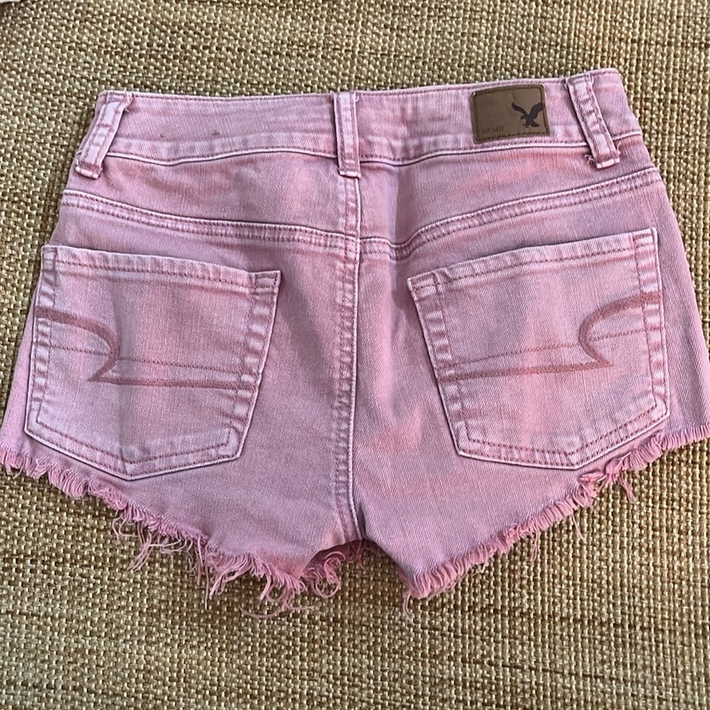 American Eagle Stretch Shorts Size 00 - Picture 2 of 4